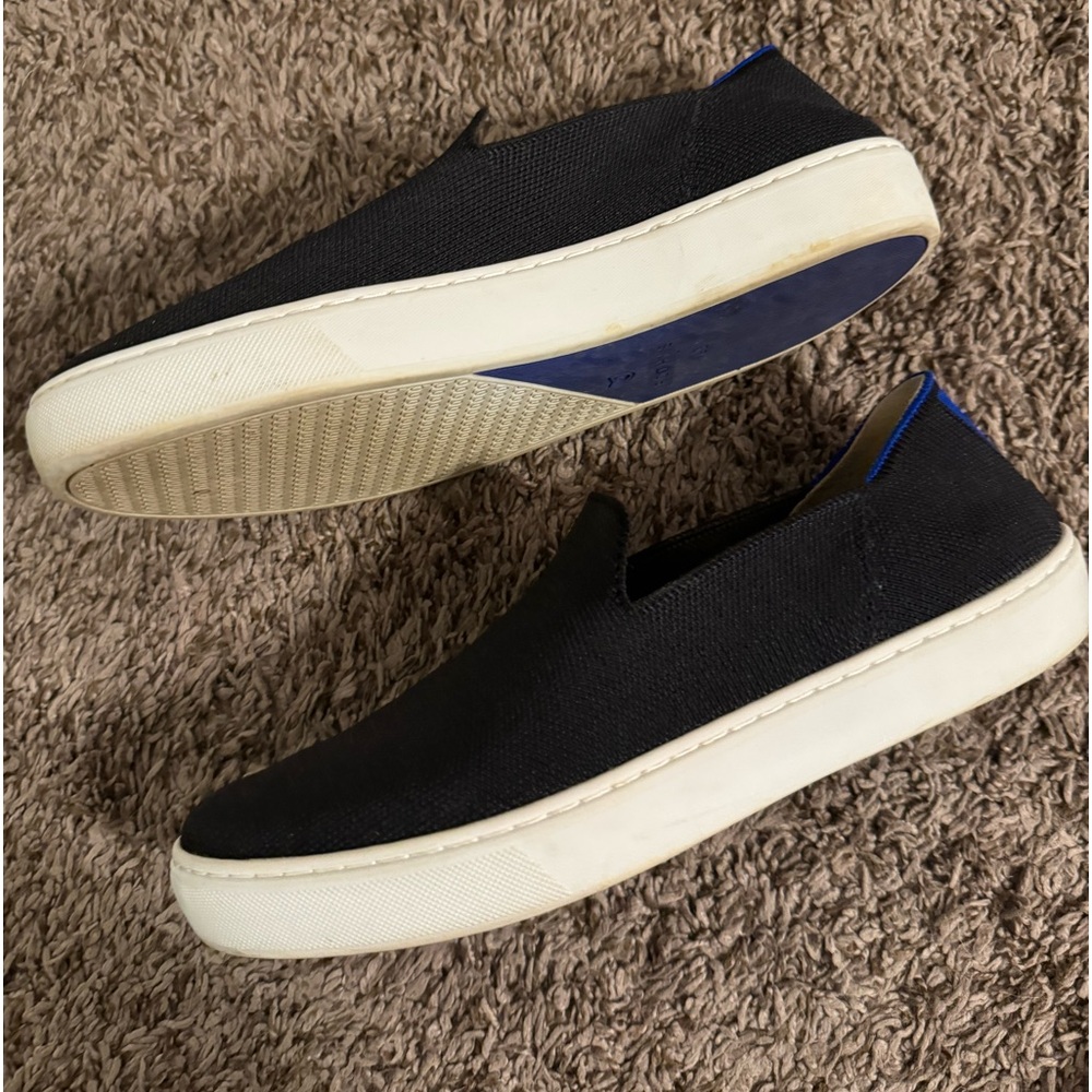 Black Slip-On Rothys Shoes - Picture 3 of 7